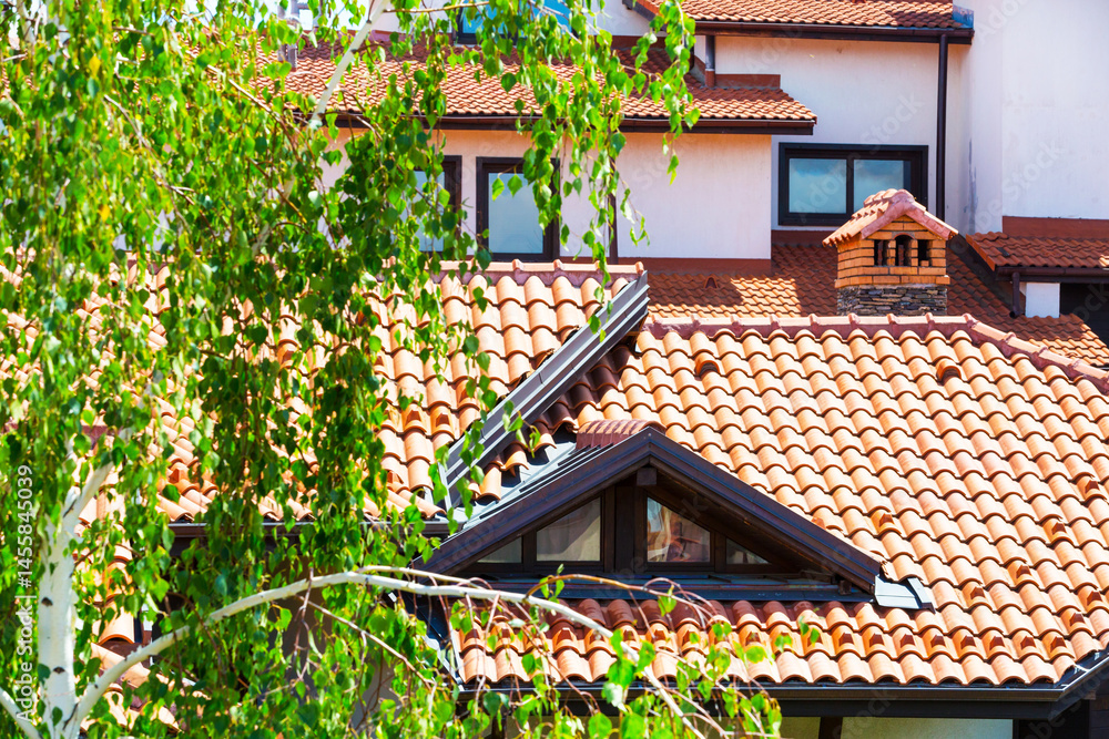 Closeup house exterior architecture background