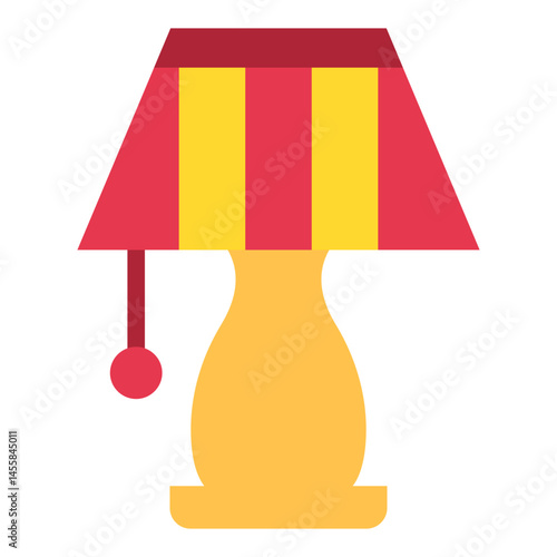Table Lamp Vector Design Icon Style