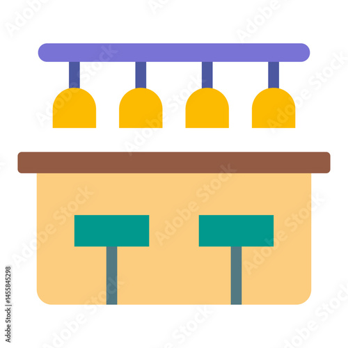 Bar Counter Vector Design Icon Style