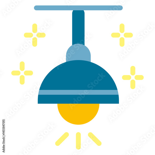 Hang Lamp Vector Design Icon Style