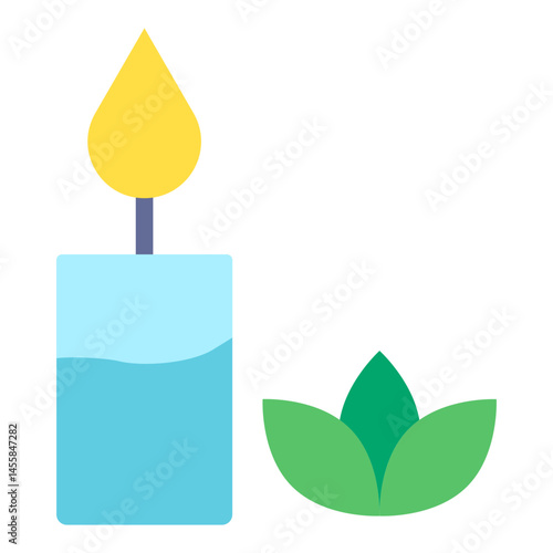 Scented Candle Vector Design Icon Style