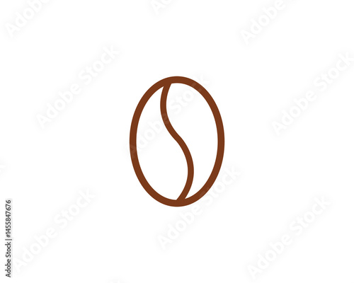 Coffee bean icon. Coffe beans isolated on white background