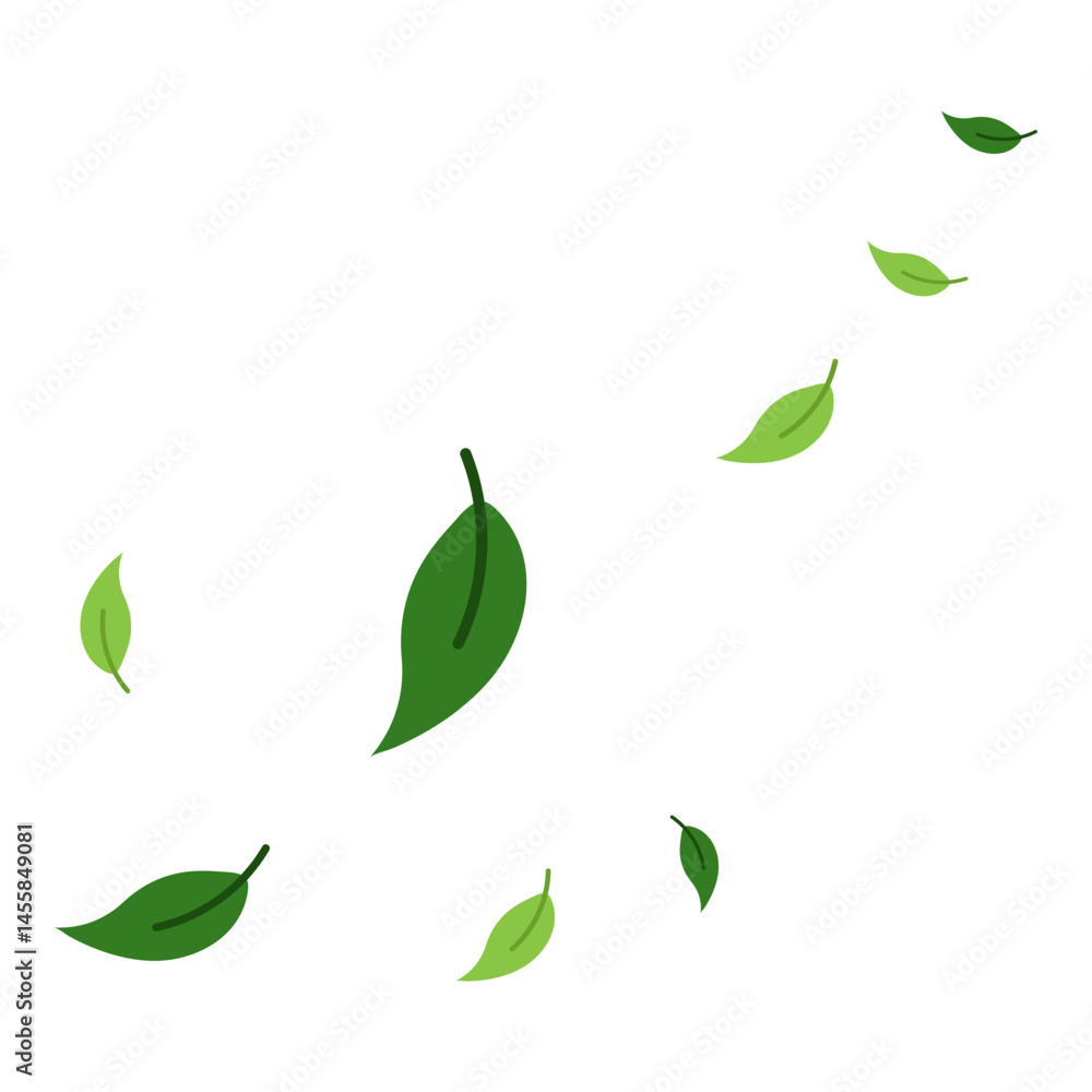 Flying Leaves Illustration Flying Leaves Illustration