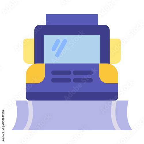 Snowplow Vector Design Icon Style