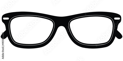 eyeglasses icon silhouette reading style vector illustration