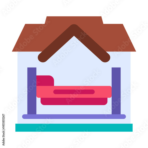 Accommodation Vector Design Icon Style