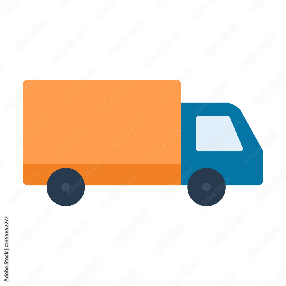 Delivery Truck Vector Design Icon Style Delivery Truck Vector Design Icon Style