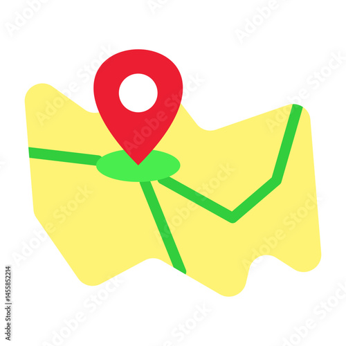 Map Vector Design Icon Style