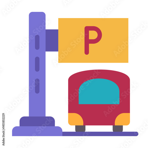 Parking Vector Design Icon Style