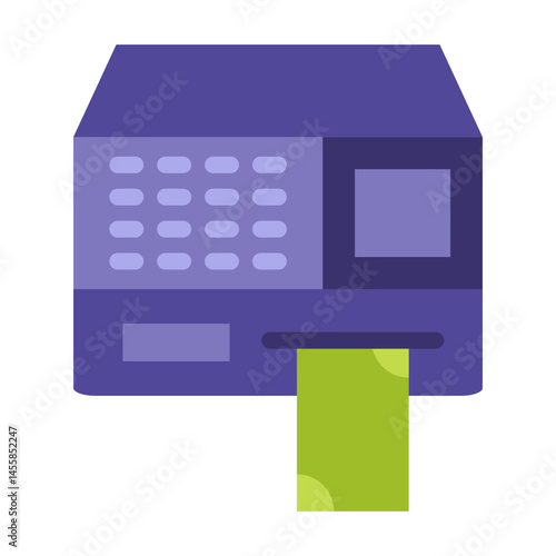 Atm Machine Vector Design Icon Style
