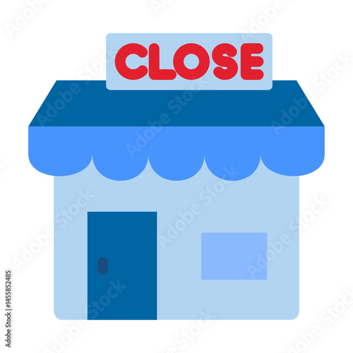 Shop Close Vector Design Icon Style
