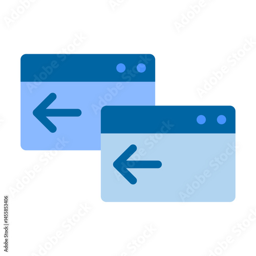 Duplicate Browser Vector Design Icon Style