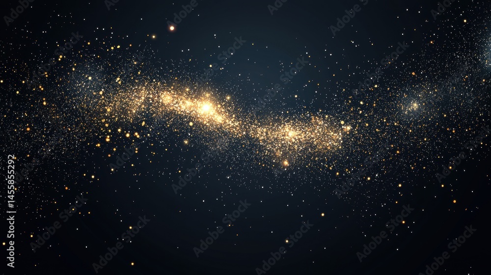 Obraz premium A starry night sky with a galaxy.