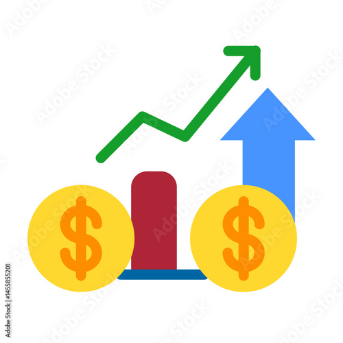Profits Vector Design Icon Style