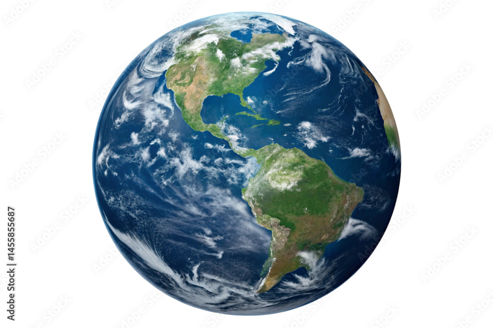 Fototapeta premium globe on white background