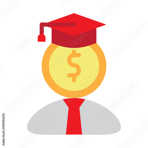 Scholarship Vector Flat Icon Design