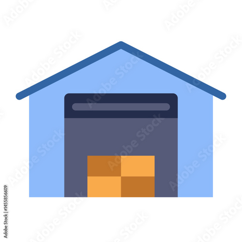 Warehouse Vector Design Icon Style