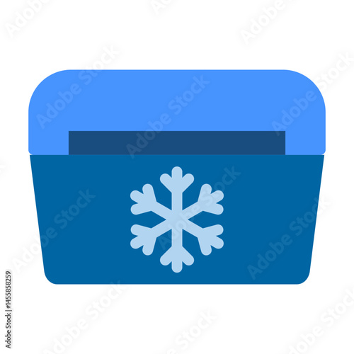 Deep Freezer Vector Design Icon Style