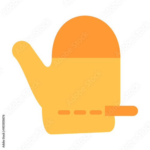 Oven Mitt Vector Design Icon Style
