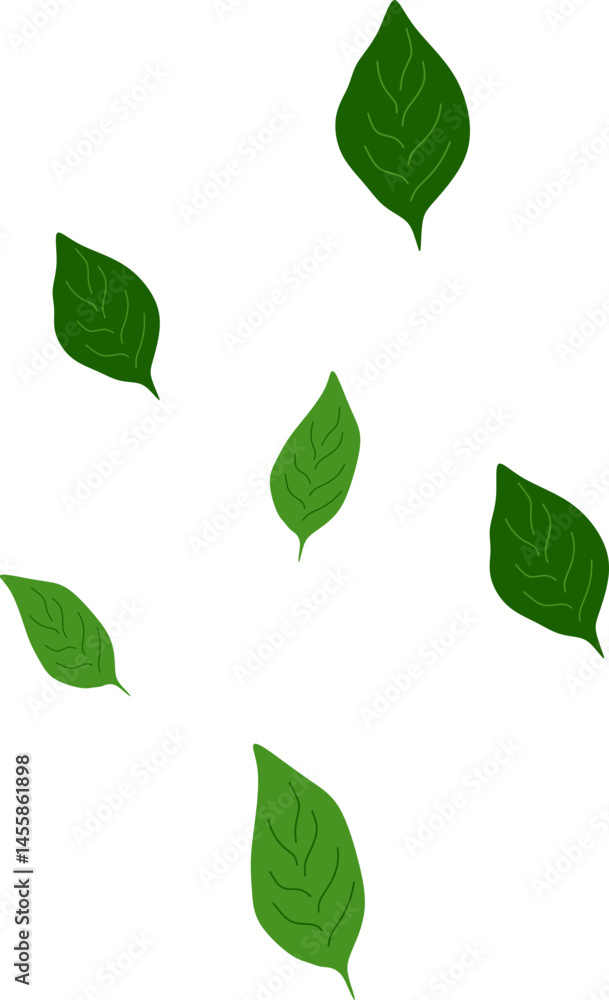 Fototapeta premium Leaves Flying on Wind