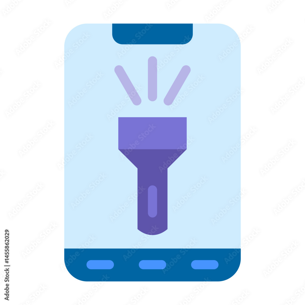 Mobile Torch Vector Design Icon Style Mobile Torch Vector Design Icon Style