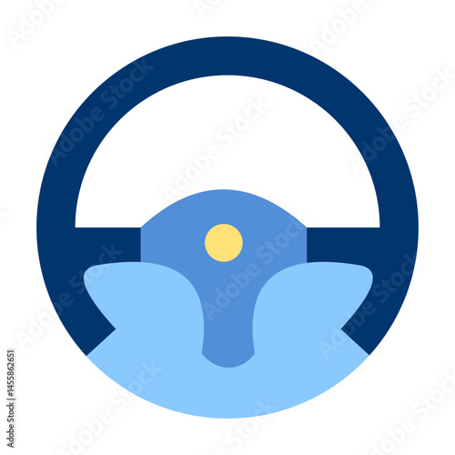 Steering Wheel Vector Design Icon Style