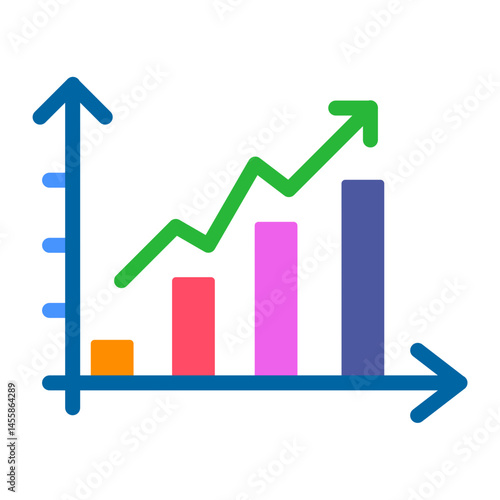 Statistics Vector Design Icon Style