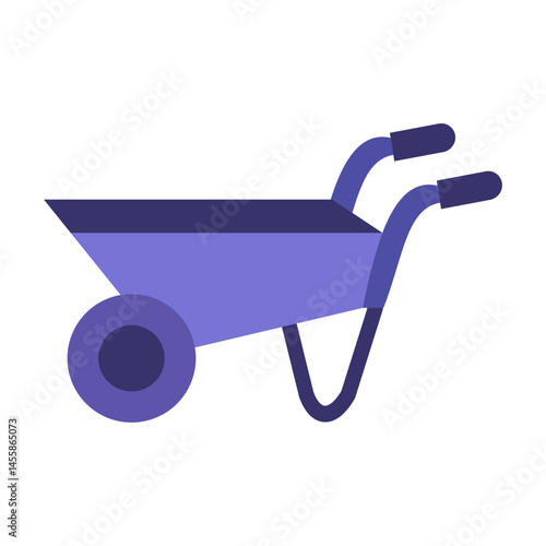 Wheelbarrow Vector Design Icon Style