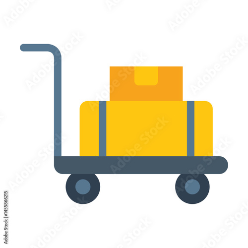 Airport Cart Vector Design Icon Style