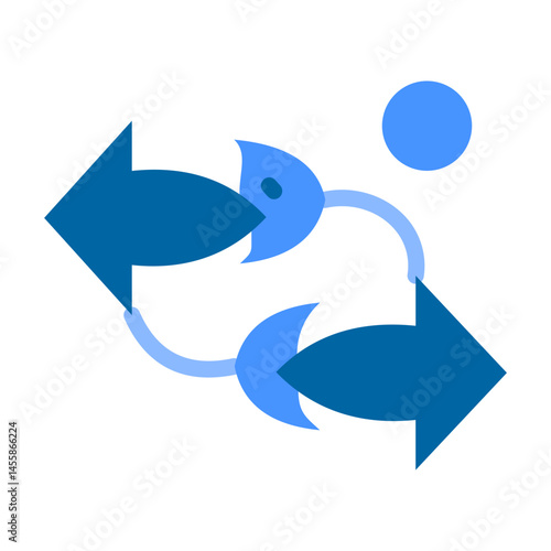 Migration Vector Design Icon Style