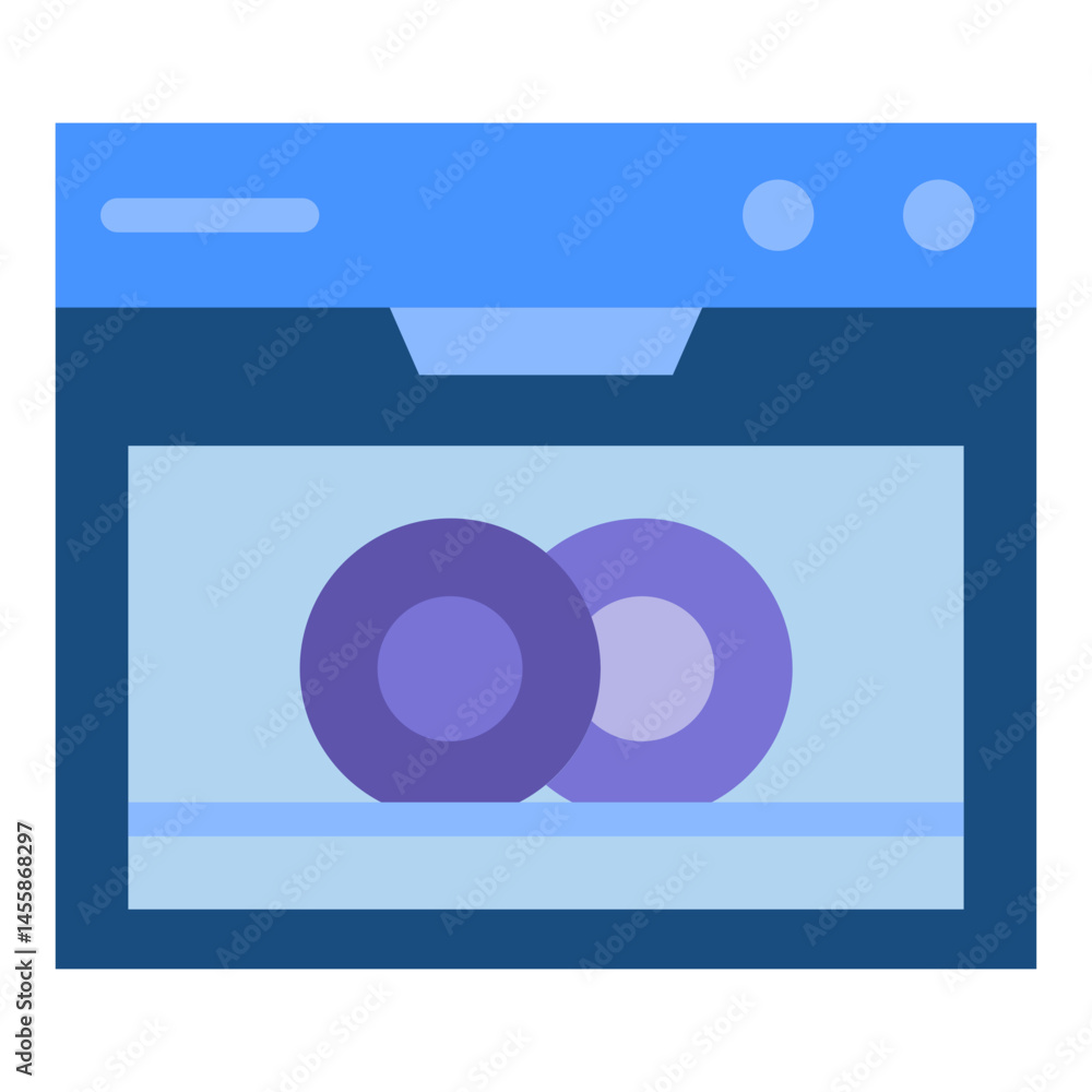 Dishwashing Vector Design Icon Style Dishwashing Vector Design Icon Style