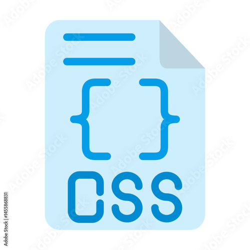 CSS File Vector Design Icon Style