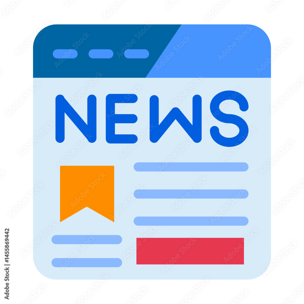 News Portal Vector Design Icon Style News Portal Vector Design Icon Style