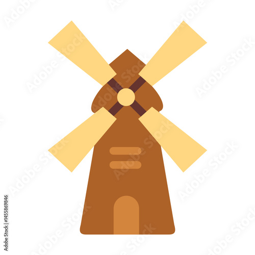 Windmill Vector Design Icon Style