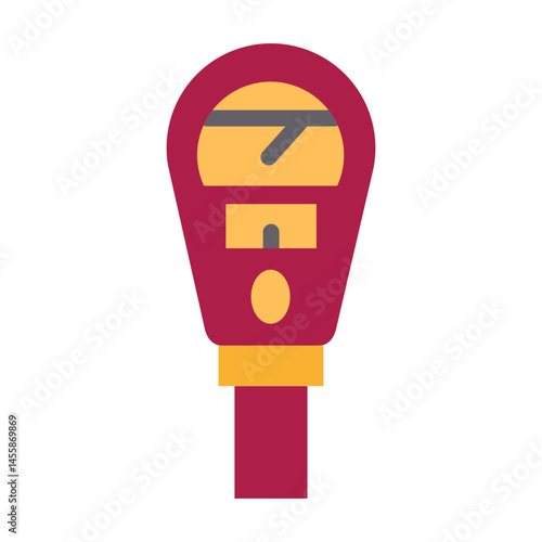 Parking Meter Vector Design Icon Style