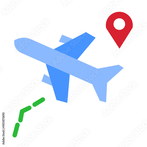 Flight Directions Vector Design Icon Style