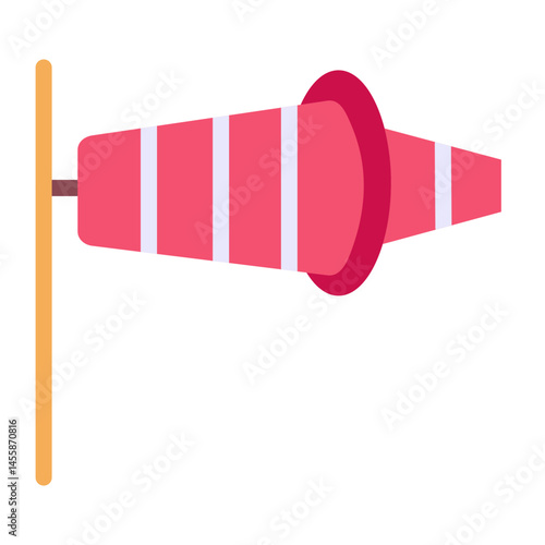 Windsock Vector Design Icon Style