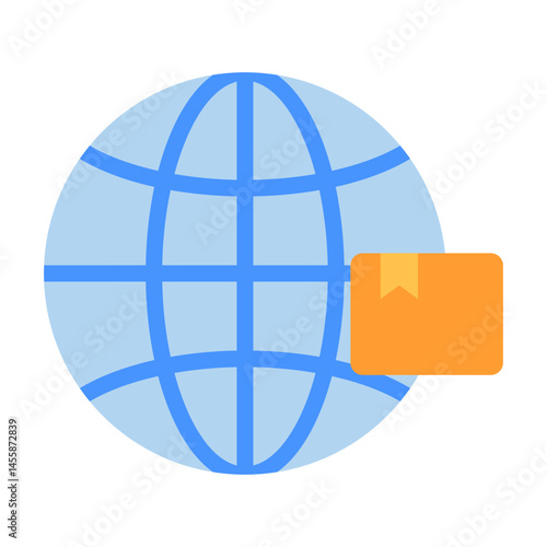 Global Delivery Vector Design Icon Style