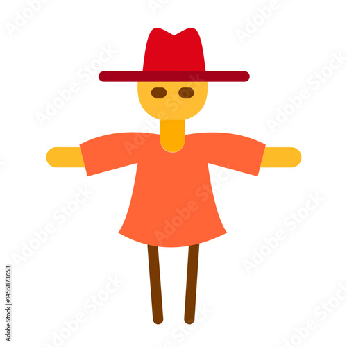 Scarecrow Vector Design Icon Style