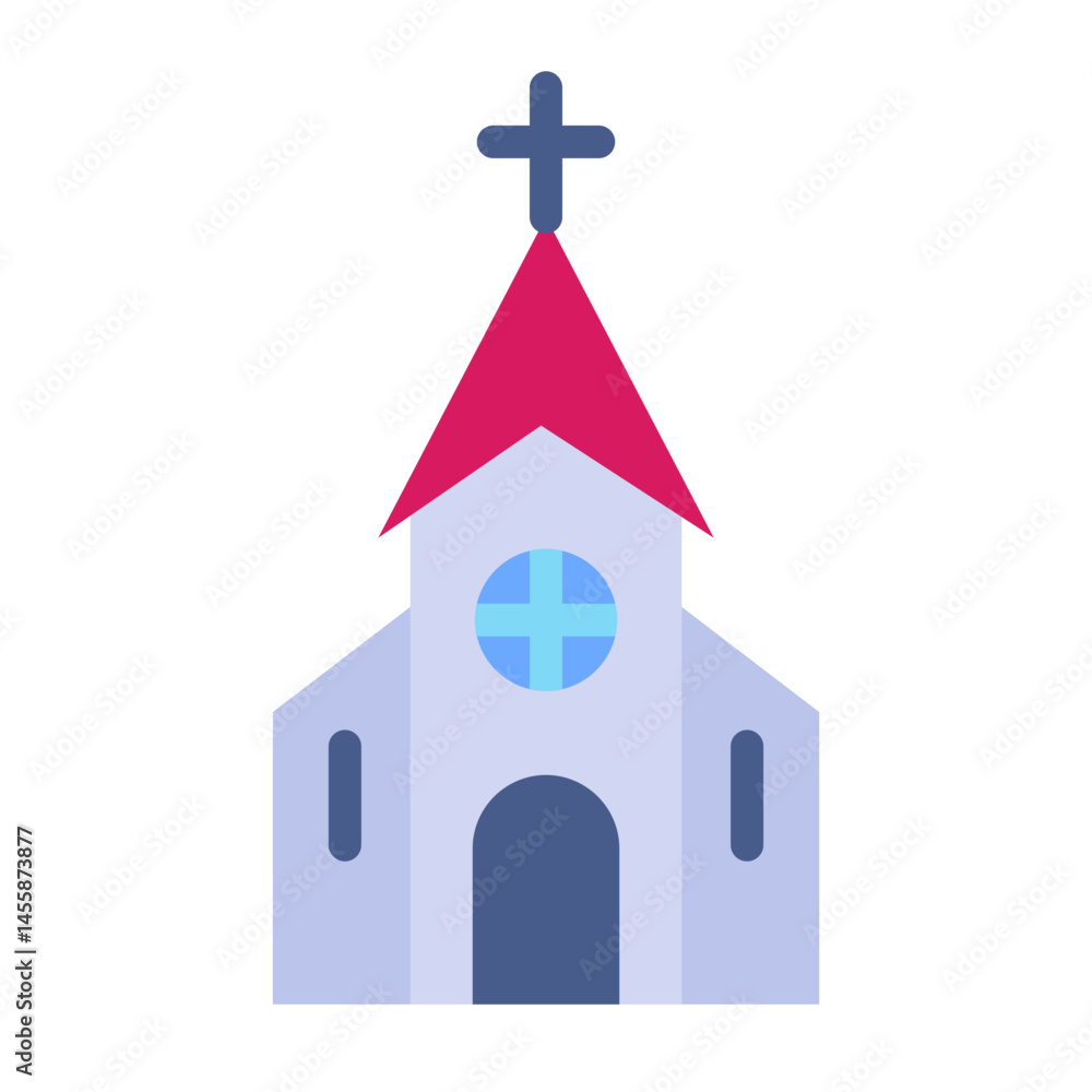 Church Vector Design Icon Style Church Vector Design Icon Style