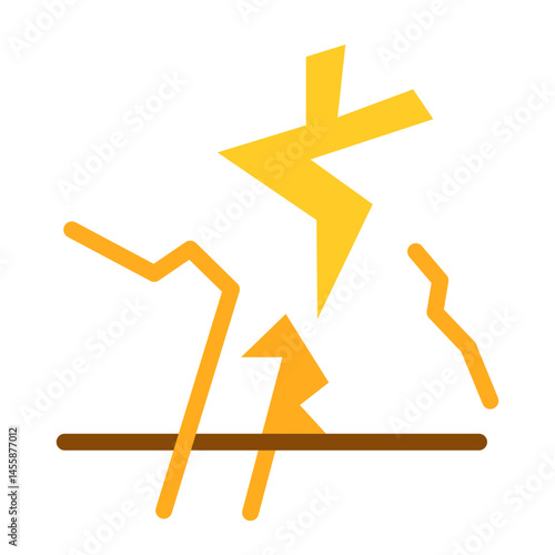 Earthquake Vector Design Icon Style