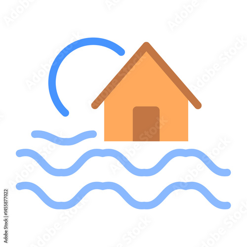 Flood Vector Design Icon Style
