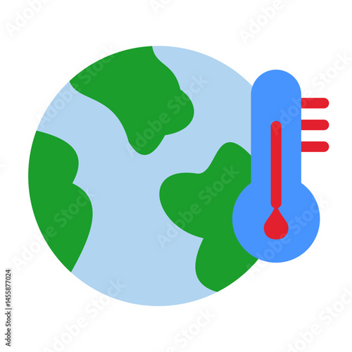 Global Warming Vector Design Icon Style