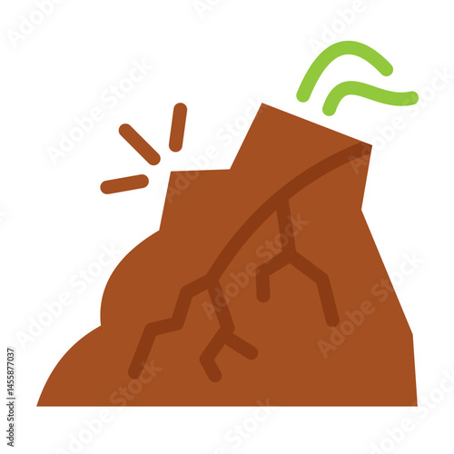 Landslide Vector Design Icon Style