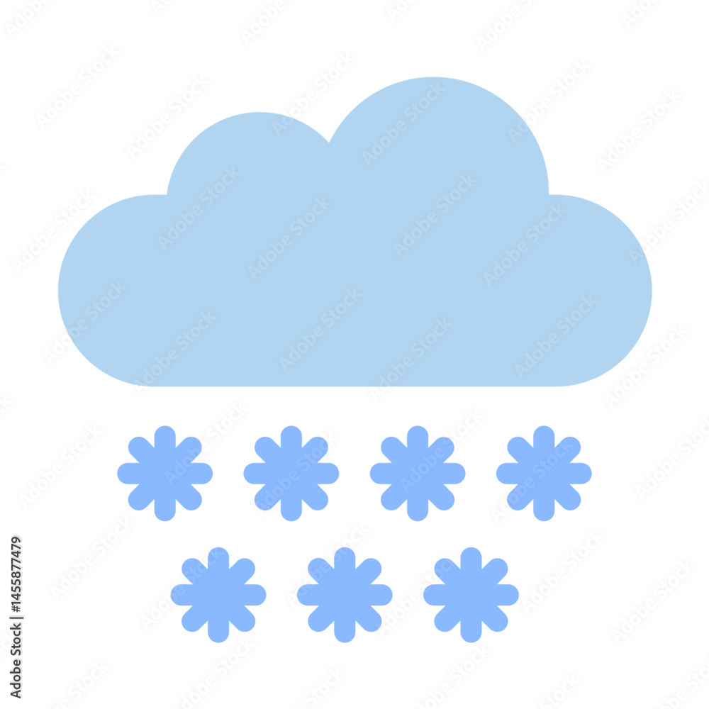 Heavy Snow Vector Design Icon Style Heavy Snow Vector Design Icon Style