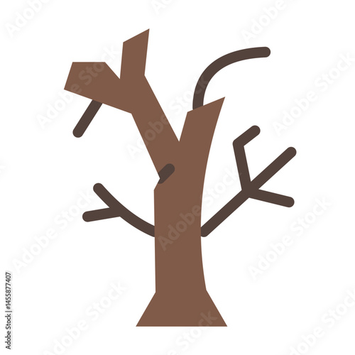 Tree Broken Vector Design Icon Style