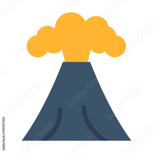 Eruption Vector Design Icon Style