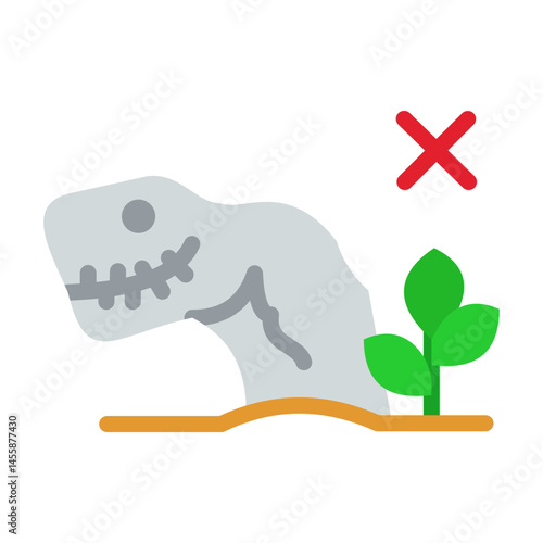 Extinction Vector Design Icon Style