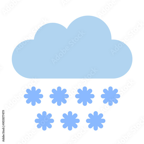 Heavy Snow Vector Design Icon Style