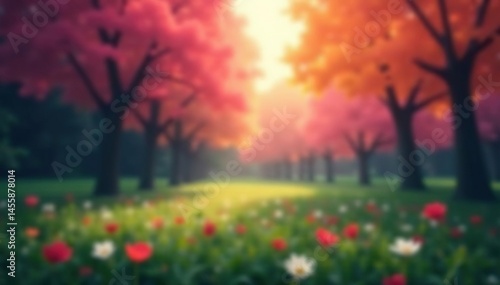 Abstract blurred nature scene, ideal for website backgrounds , green, image, element